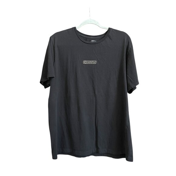Chipotle Employee Uniform T-Shirt Black Unisex Crew Neck Short Sleeve Size XL - Picture 1 of 5